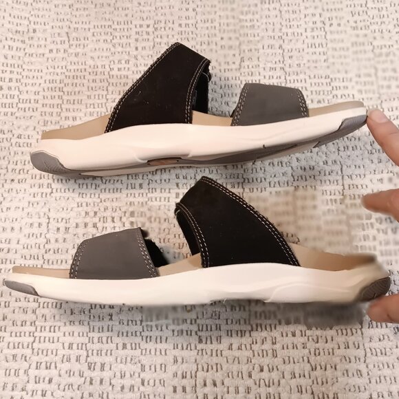 Earth Origins women's 'Vesper' adjustable suede slide comfort sandals sz 9 M - Picture 4 of 13